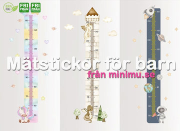 Miljövänliga och avtagbara mätstickor! - minimu.se